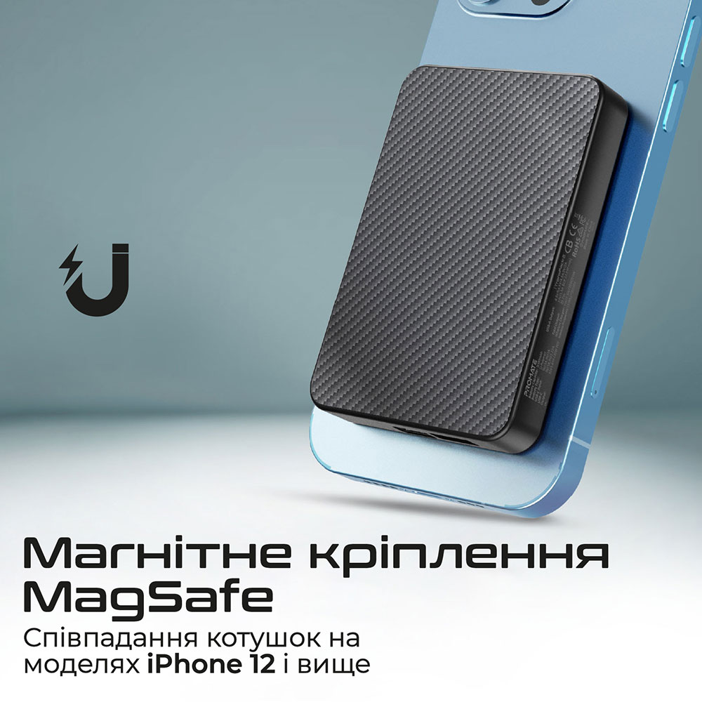 Powerbank Promate TransPack-5 5000 mAh Black (transpack-5.black) Ємність 5000