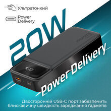 Powerbank Promate Torq-20 20000 mAh Black (torq-20.black)