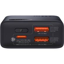 Powerbank BASEUS Adaman Metal Digital Display Overseas Edition 30W 10000mAh Black (39239black)