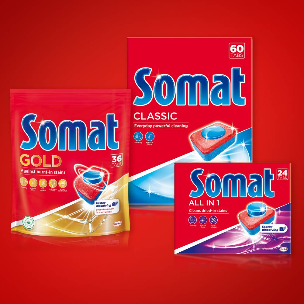 Зображення Таблетки для миття посуду Somat Gold 72 + 72 шт (9000101425857)