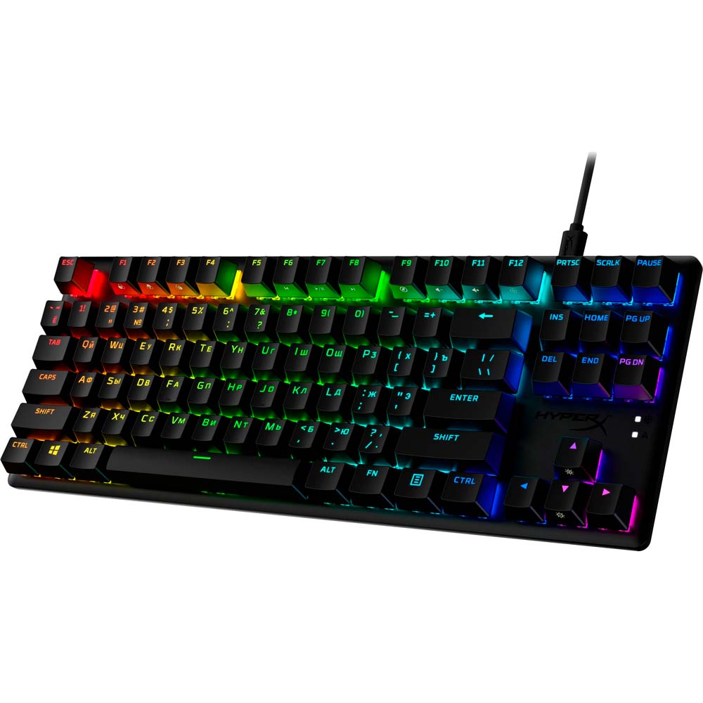 Клавиатура HyperX Alloy Origins Core PBT Red USB RGB ENG/RU Black (639N7AA) Комплектация клавиатура