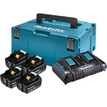 Набір акумуляторів MAKITA + зарядний пристрій 198091-4 LXT BL1860B x 4 шт + DC18RD (198091-4)