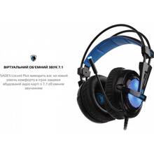 Гарнитура SADES SA-904 Lokust Plus Black RGB (sa904bku)