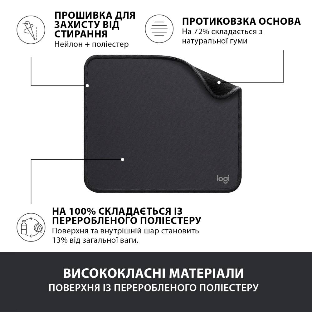 Фото Коврик LOGITECH Studio Series Graphite (956-000049)