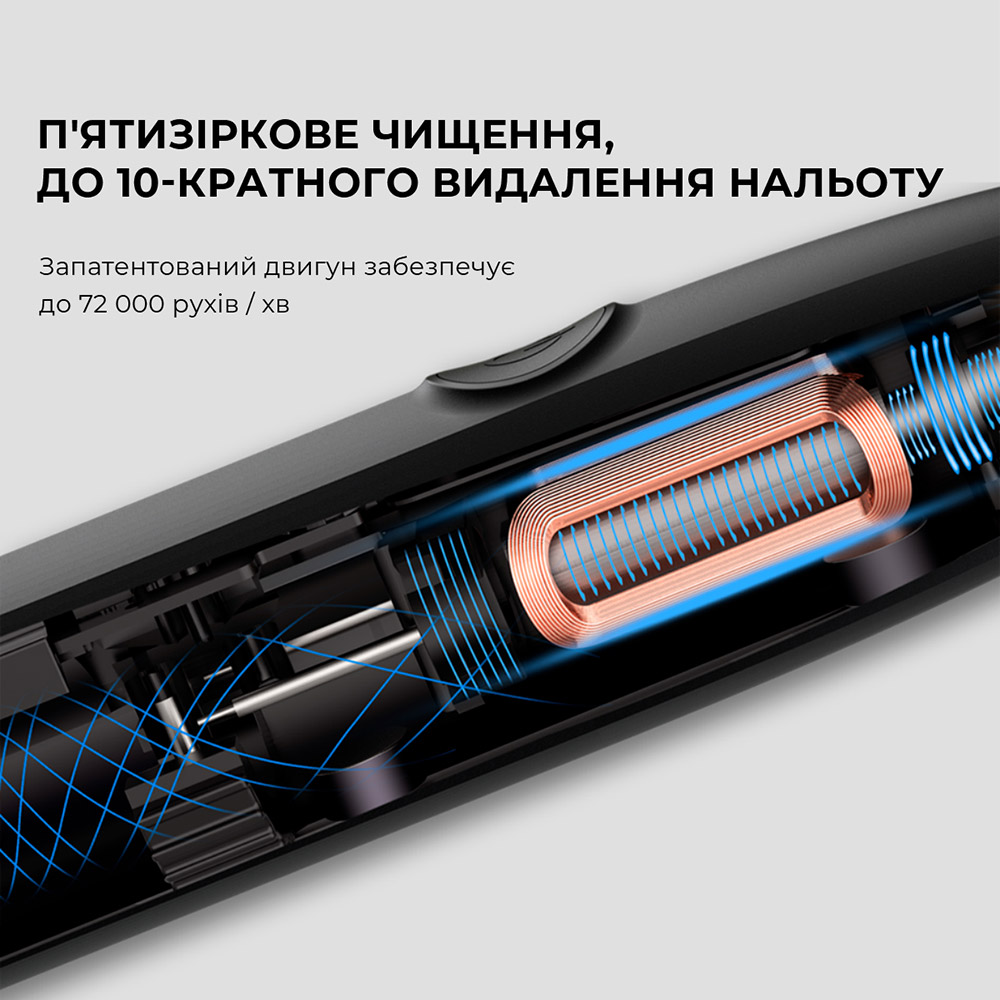 Огляд Зубна щітка OCLEAN Endurance Electric Toothbrush Black