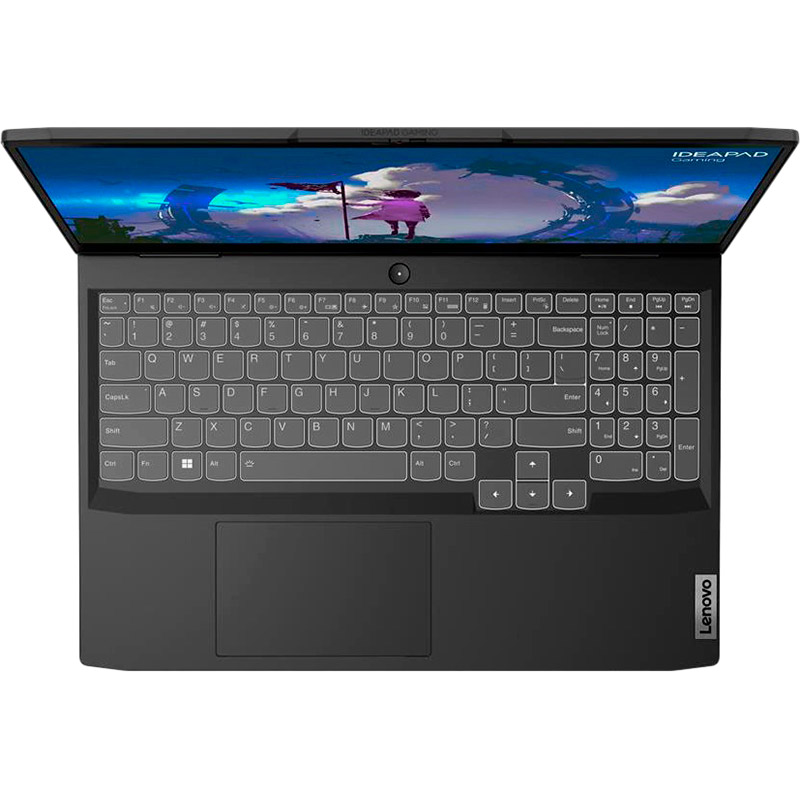Зовнішній вигляд Ноутбук Lenovo IdeaPad Gaming 3 15IAH7 Onyx Grey (82S900TXRA)