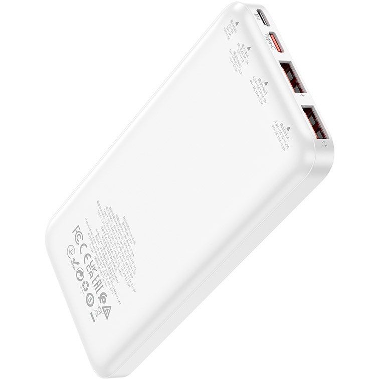 Powerbank HOCO J101 Astute 22.5W 10000mAh White (39176white) Ємність 10000