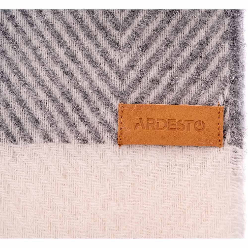 Плед ARDESTO Leonardo Bianco 140 x 200 см Grey (ART0502LB) Матеріал 100% шерсть