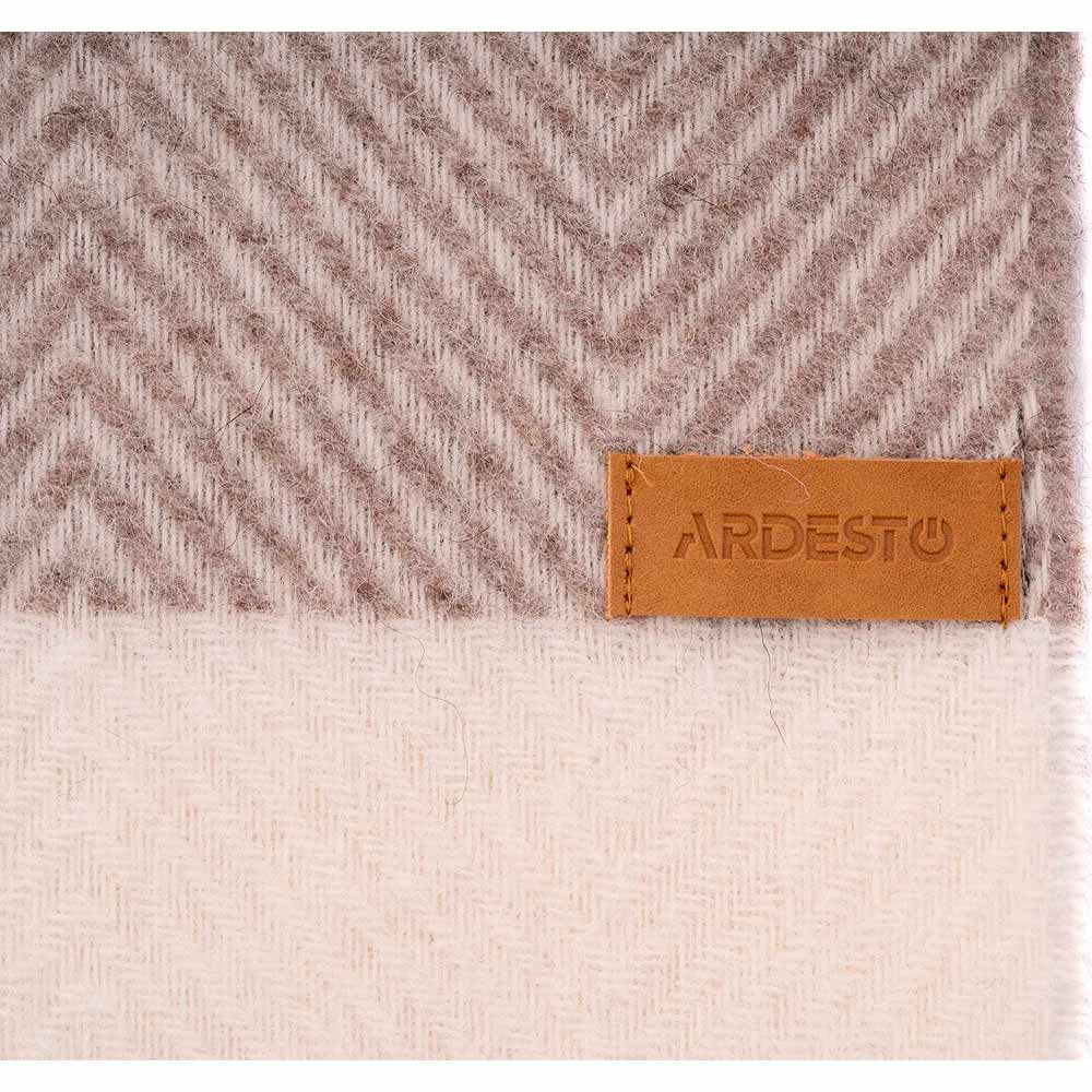 Плед ARDESTO Leonardo Bianco 140 x 200 см Taupe (ART0501LB) Матеріал 100% шерсть