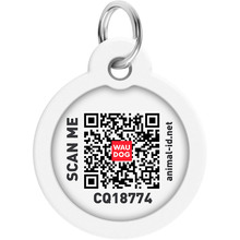 Адресник WAUDOG Smart ID с QR паспортом Маршмеллоу (230-0214)