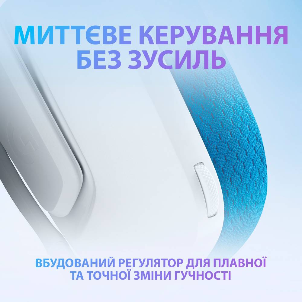 Гарнитура Logitech G335 Wired Gaming White (981-001018) Крепление дуга (над головой)