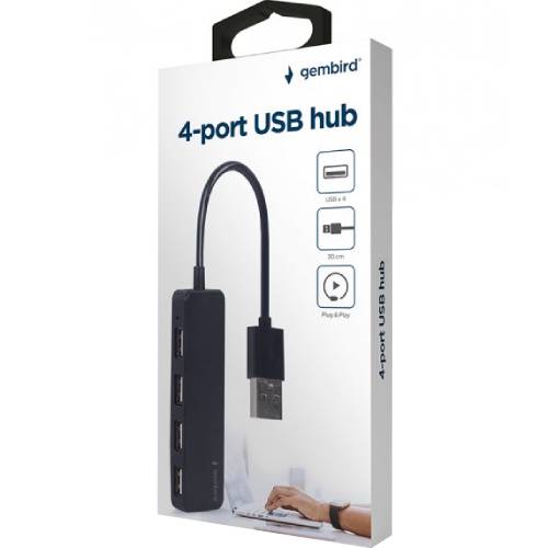 USB-хаб GEMBIRD USB 2.0 (UHB-U2P4-06) Тип живлення пасивний