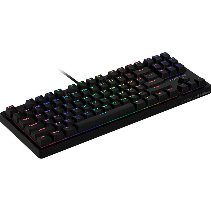 Клавіатура HATOR Rockfall TKL Mecha Pink Black (HTK-621) Конструкція механічна