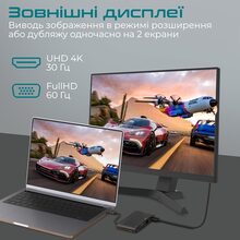 Док-станция PROMATE MediaHub-C6 Black (mediahub-c6.black)