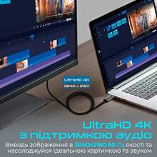 Кабель Promate ProLink-DP200 DisplayPort to HDMI 2 м Black (prolink-dp200.black)