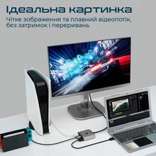 Кабель PROMATE MediaSwitch-H3 4K HDMI - 3хHDMI (mediaswitch-h3.silver)