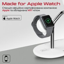 Бездротовий зарядний пристрій PROMATE Synergy White (synergy.white)