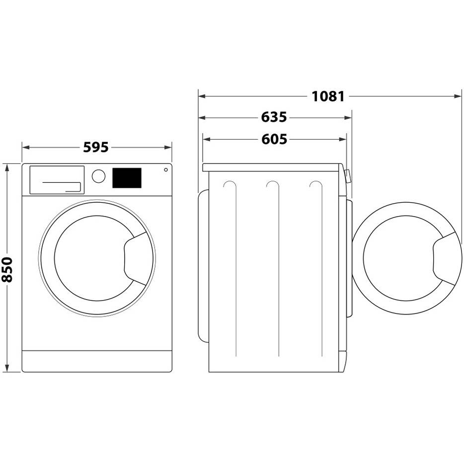 Пральна машина WHIRLPOOL FFB 10469 BV UA Тип завантаження фронтальне