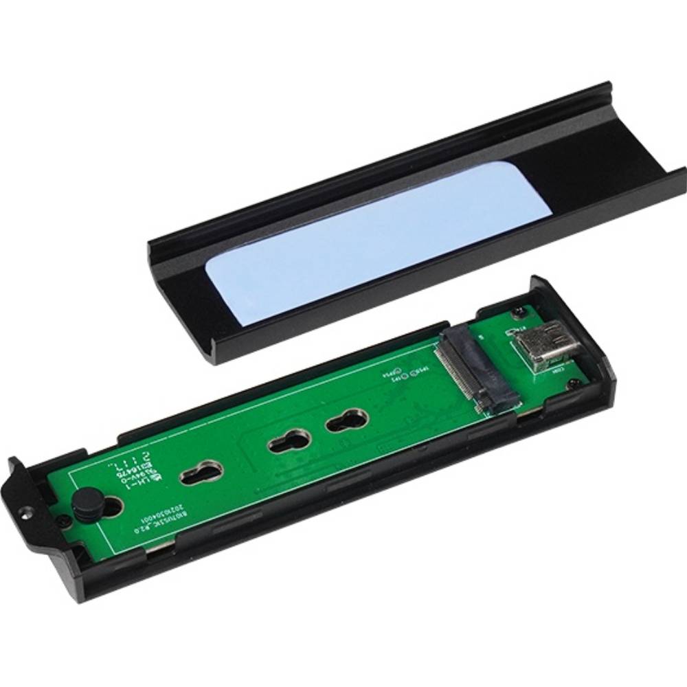 Внешний карман CHIEFTEC для M.2 NVME/SATA SSD (CEB-M2C-TLE) Основные характеристики внутренний интерфейс: SSD M.2; внешний интерфейс: USB-C 3.2 gen2; интерфейс накопителя: SATA/PCI-E 3.0 4x