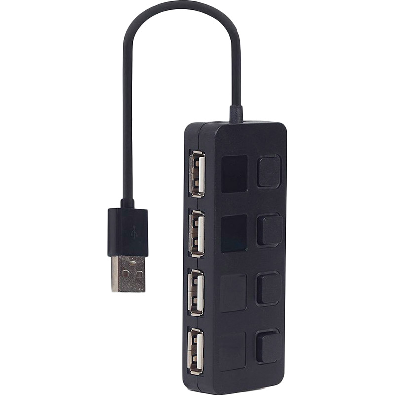 USB-хаб GEMBIRD 4 порта Black (UHB-U2P4-05) Тип питания пассивный