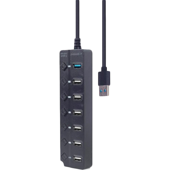 USB-хаб GEMBIRD UHB-U3P1U2P6P-01 Black Тип питания пассивный