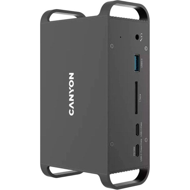 Док-станція CANYON HDS-95ST USB-C 14-в-1 Black (CNS-HDS95ST) Додаткові роз'єми LAN (RJ-45)