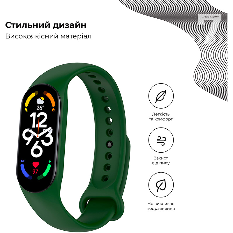 コンパチブル Xiaomi Mi Band 7 6 5 - 時計