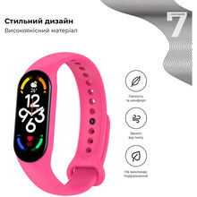 Ремешок ARMORSTANDART New Style для Xiaomi Mi Band 7/6/5 Barbie Pink (ARM61897)
