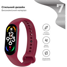 Ремінець ARMORSTANDART New Style для Xiaomi Mi Band 7/6/5 Marsala (ARM61899)