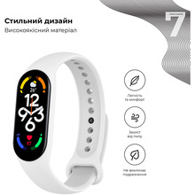 Ремінець ARMORSTANDART New Style для Xiaomi Mi Band 7/6/5 White (ARM61893)