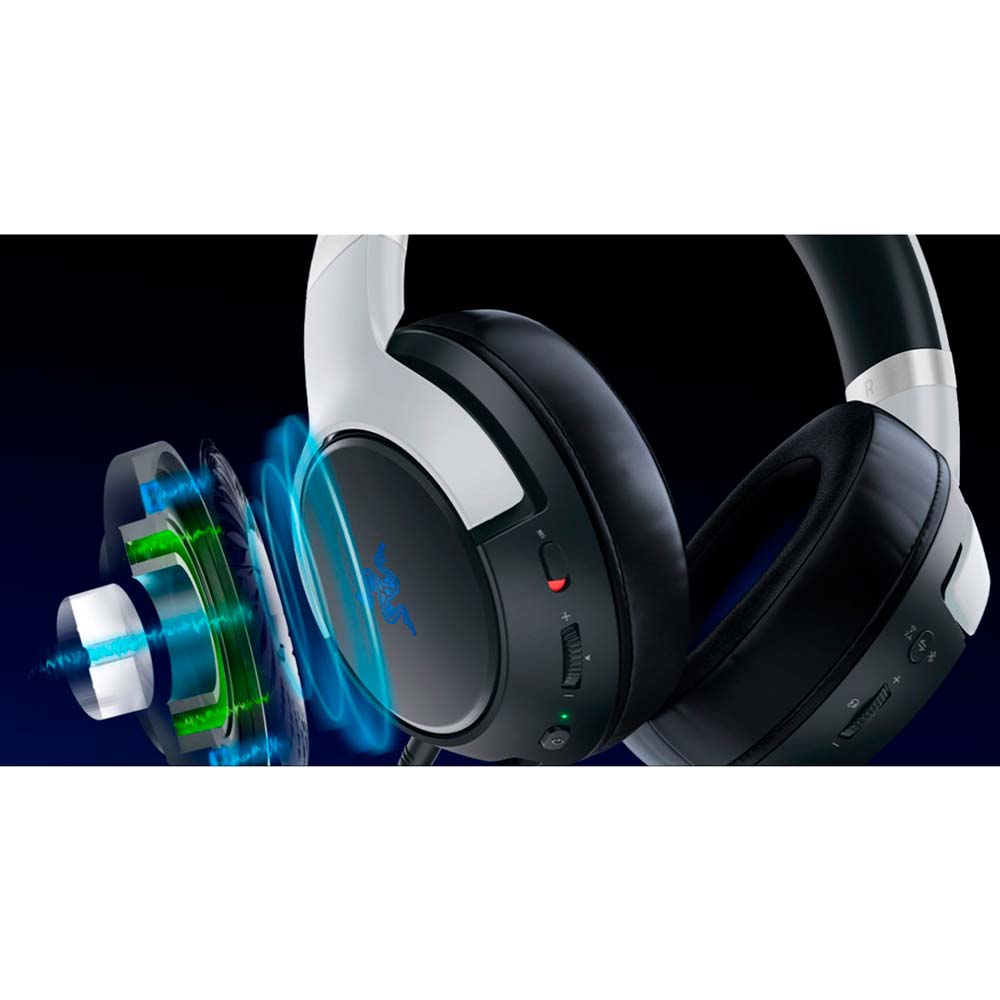 Гарнітура Razer Kaira Pro для PS5 White (RZ04-04030100-R3M1) Конструкція повнорозмірні (повний обхват вуха)