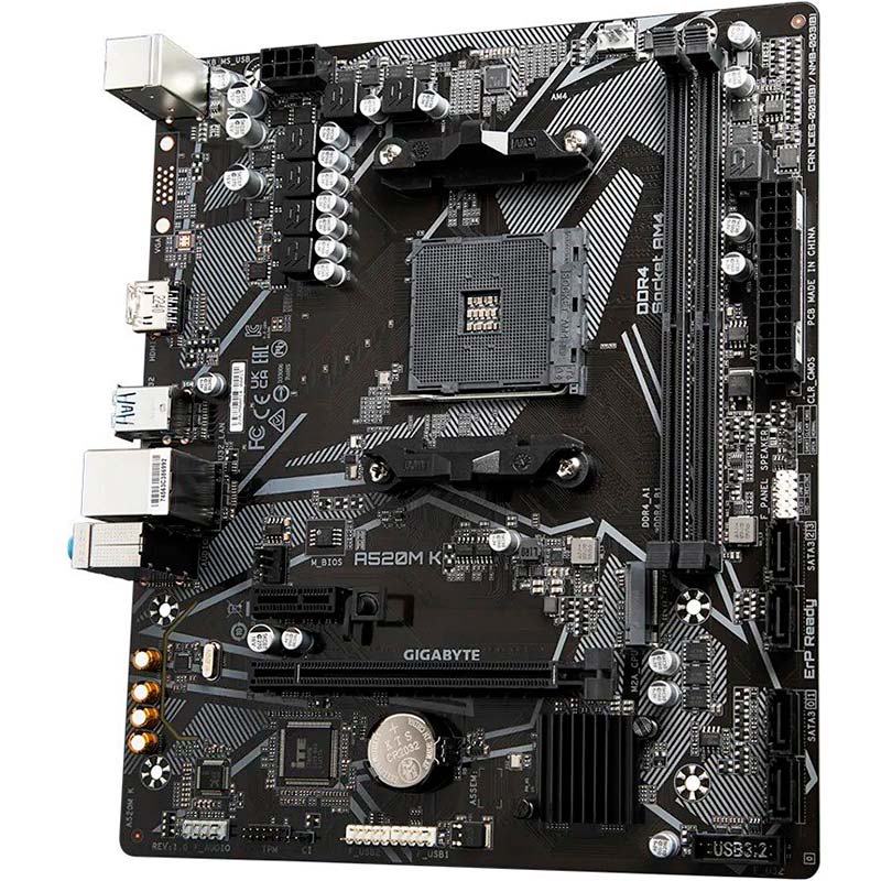 Материнская плата GIGABYTE A520M K Частота работы памяти 5100, 4800, 4600, 4400, 4266, 4133, 4000, 3866, 3733, 3600, 3466, 3400, 3200, 2933, 2667, 2400, 2133