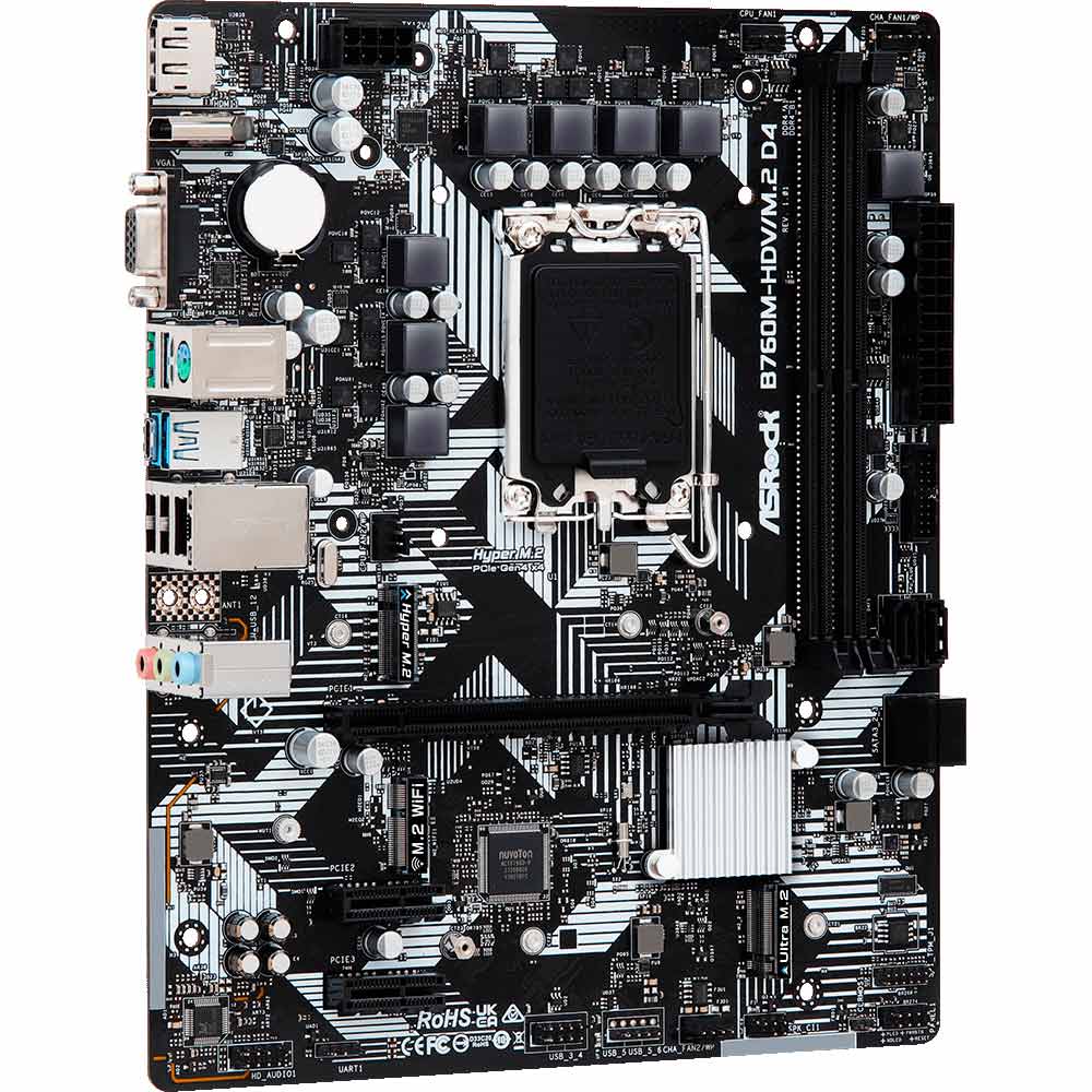 Материнская плата ASROCK B760M-HDV/M.2 D4 Сокет Intel 1700