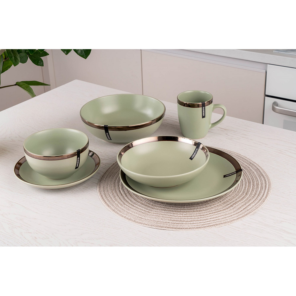 Салатник ARDESTO Liguria 22 см Green bay (AR2922LGC) Кількість предметів 1