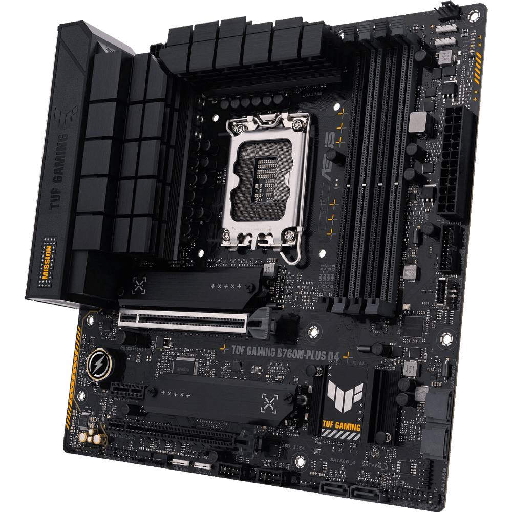 Материнская плата ASUS TUF GAMING B760M-PLUS D4 Частота работы памяти 5333, 5066, 5000, 4800, 4600, 4400, 4266, 4000, 3733, 3600, 3466, 3400, 3333, 3200, 3000, 2933, 2800, 2666, 2400, 2133