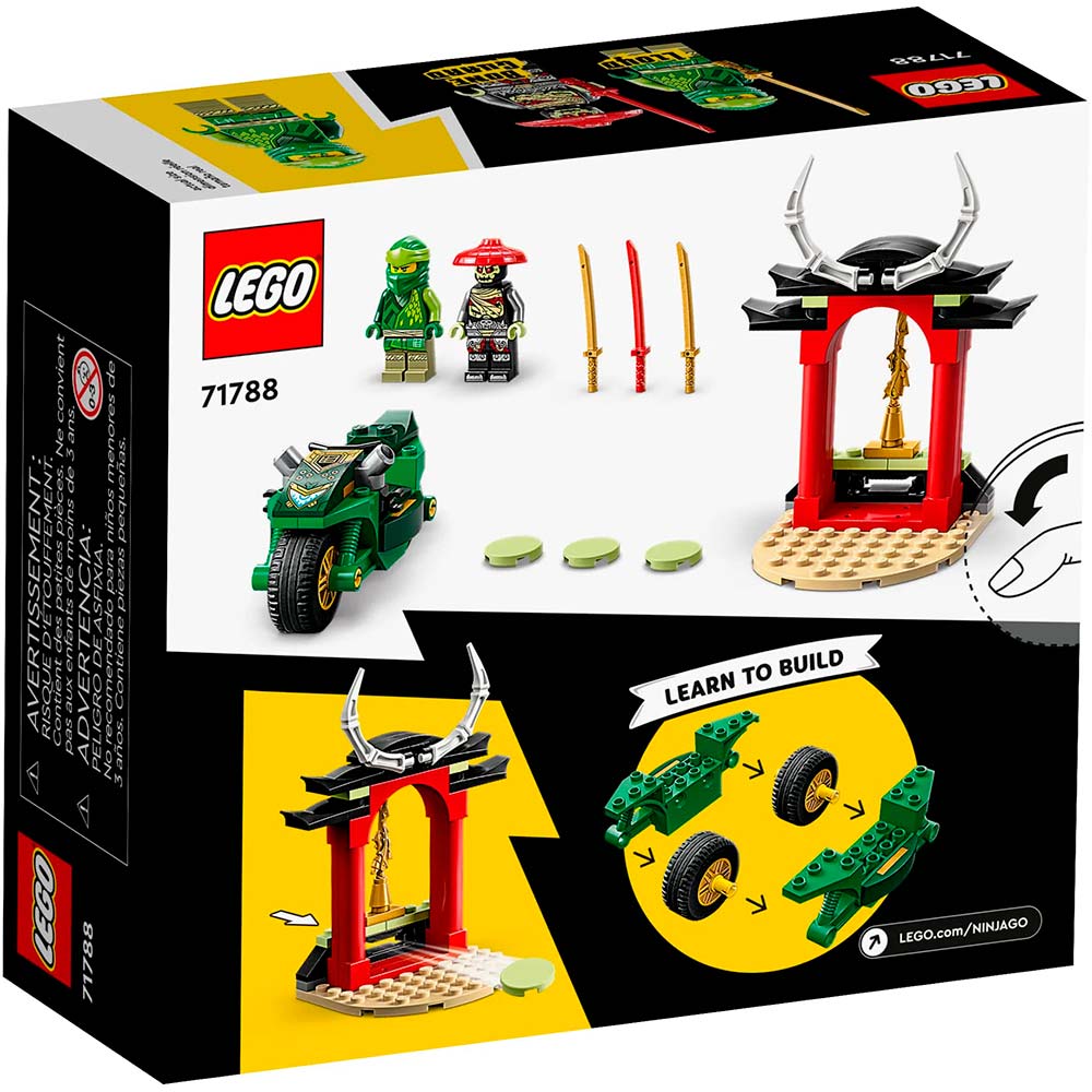 Фото Конструктор LEGO Ninjago Дорожный мотоцикл ниндзя Ллойда 64 детали (71788)