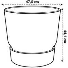 Горшок для растений ELHO Greenville Round 47 см White (332280)