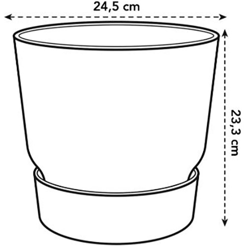 Горшок для растений ELHO Greenville Round 25 см Green (332433) Материал полипропилен