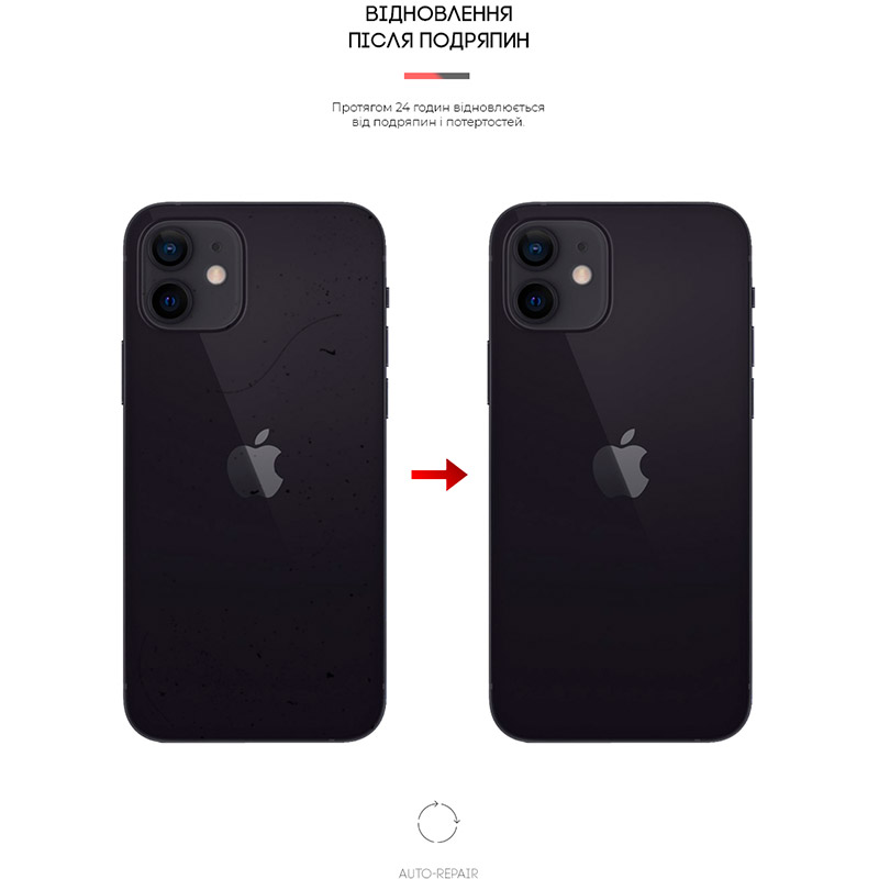 Защитная пленка на заднюю панель ARMORSTANDART для Apple iPhone 12/12 Pro Carbone Transparent (ARM61072) Совместимость по модели  Apple iPhone 12 Pro
