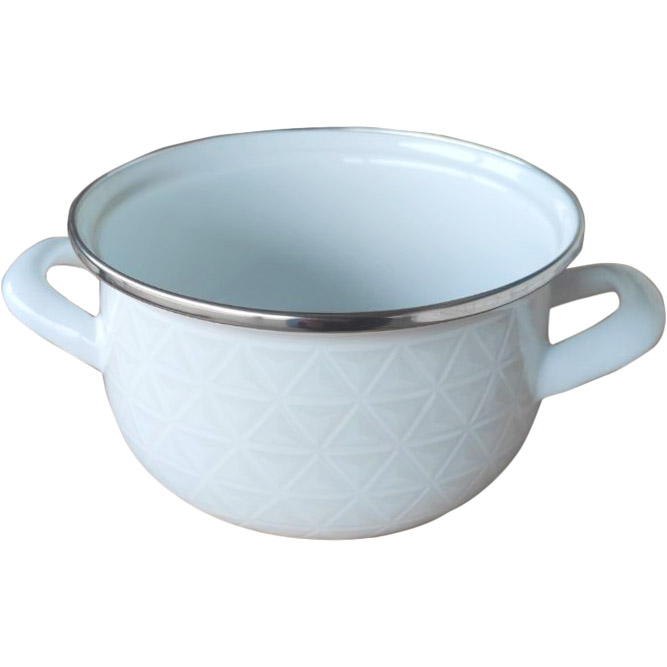 Кастрюля GUSTO Вьюга 5,1 л White (GT-T-122-BL) Внутреннее антипригарное покрытие нет