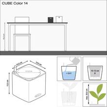 Кашпо LECHUZA CUBE Color 14 Белый (13380)