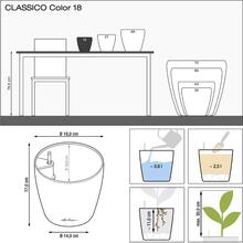 Кашпо LECHUZA CLASSICO Color 18 Серый (13263)