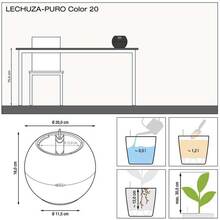 Кашпо Lechuza Puro Color 20 Білий (13360)