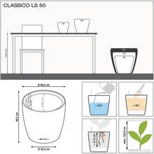 Кашпо Lechuza Classico Premium LS 50 Белый (16100)