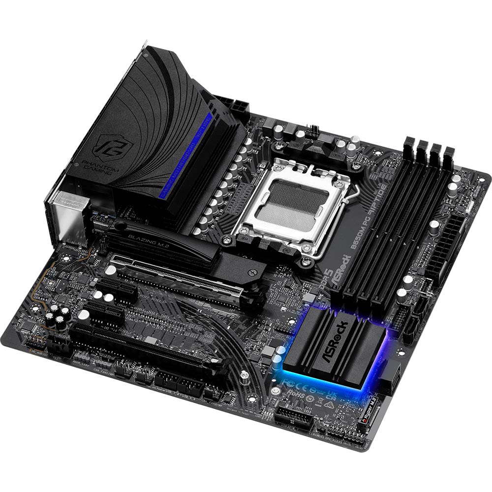 Материнская плата ASROCK B650M PG RIPTIDE (B650M_PG_RIPTIDE) Сокет AMD AM5