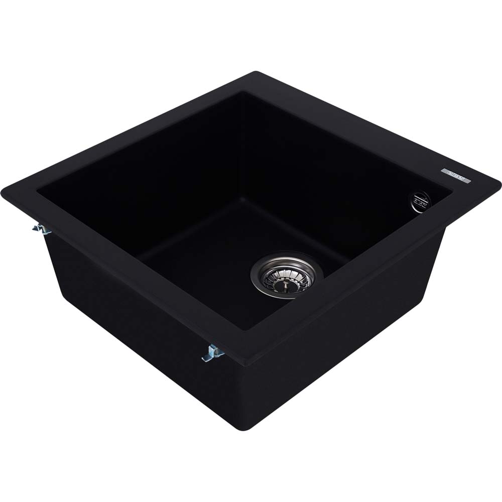 Мойка ELLECI Q 102 on top nero 40 (8031873065195) Способ монтажа врезной