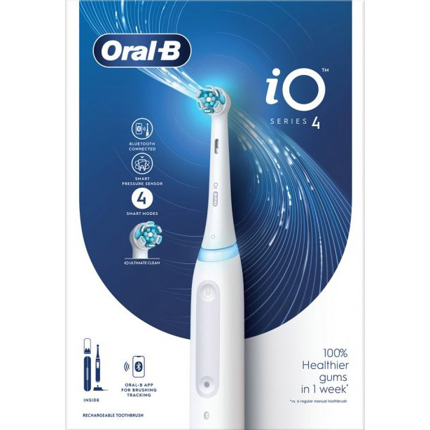 Електрична зубна щітка ORAL-B iO Series 4 iOG4.1A6.1DK WHITE Тип електрична зубна щітка