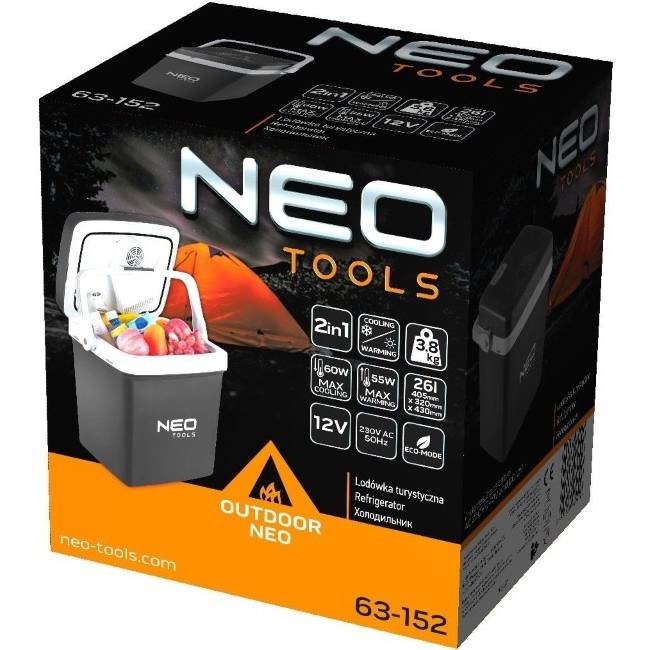 Замовити Автохолодильник NEO TOOLS 2в1, 230/12В (63-152)