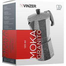 Кавоварка гейзерна VINZER Moka Granito 120 мл (50397)