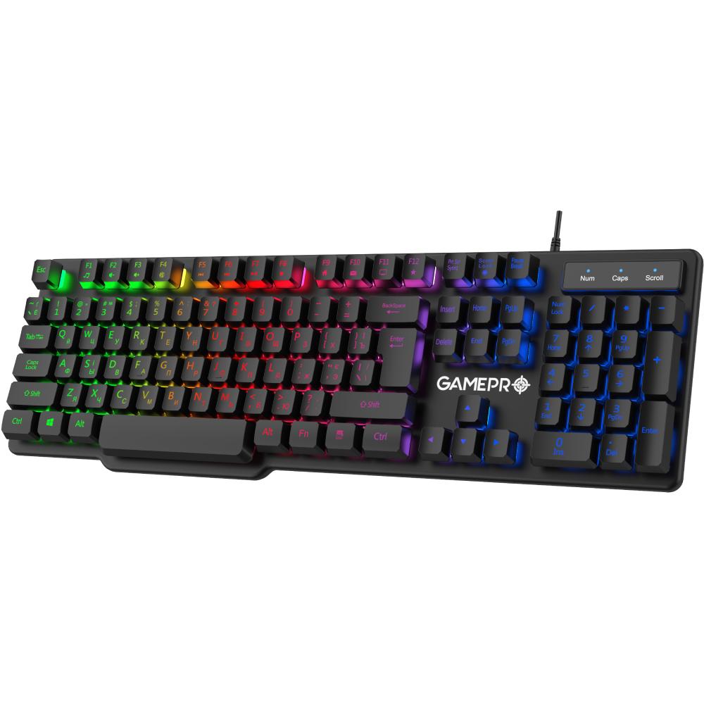 Клавіатура GAMEPRO RGB USB Black (GK380) Комплектація клавіатура